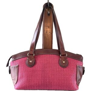 GH Bass Vintage Woven Shoulder Bag